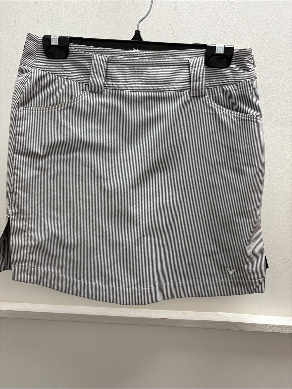 Callaway Black and White Pinstripe Golf Skort- NWOT